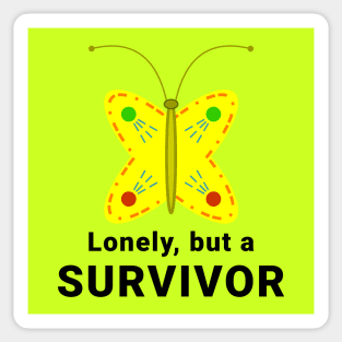 Lonely Surviving Butterfly - Light Sticker